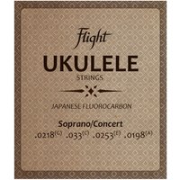Flight FUSSC100 Fluorocarbon Ukulele Strings – Soprano/Concert