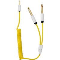 MyVolts Candycords 3.5mm to 6.35mm Mono Y-Cable - 40cm Pineapple