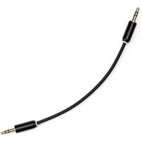 MyVolts Candycords 3.5mm Straight Stereo Jack Cable - 15cm Liquorice