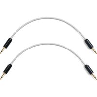 MyVolts Candycords Halo 3.5mm Cable 2-Pack - 15cm Powder Grey