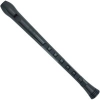 Nuvo Recorder+ with Hard CaseGerman Fingering Black and Black
