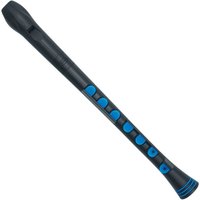 Nuvo Recorder+ with Hard CaseGerman Fingering Black and Blue