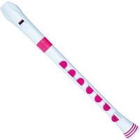 Nuvo Recorder+ with Hard CaseGerman Fingering White and Pink