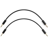 MyVolts Candycords Halo 3.5mm Cable 2-Pack - 15cm Liquorice
