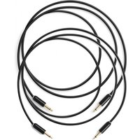 MyVolts Candycords Halo 3.5mm Cable 2-Pack - 80cm Liquorice