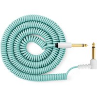 MyVolts Candycords 6.35mm Straight-Angled Coiled Cable 100cm Mint