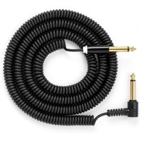 MyVolts Candycords 6.35mm Straight-Angled Coiled Cable 100cm Black