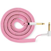 MyVolts Candycords 6.35mm Straight-Angled Coiled Cable 100cm Pink