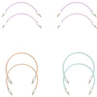 MyVolts Candycords Modular 3.5mm Mono - Short 8-Pack Various Colours