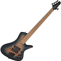 G4M 972 Fanned Fret 5-String Bass Guitar Blue Burl Burst