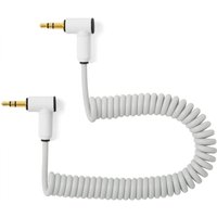 MyVolts Candycords 3.5mm Angled Jack Coiled Cable 20cm Grey