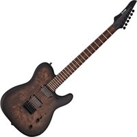 G4M 734 Pro Electric Guitar Black Burl Burst