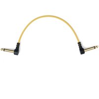 MyVolts Candycords Pedal 6.35mm Angled Cable - 10cm Pineapple Yellow