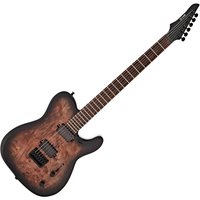 G4M 734 Pro Bariton-E-Gitarre Black Burl Burst