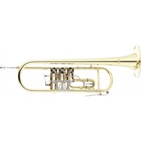 Student Rotary Trumpet with Trigger by Gear4music Gold
