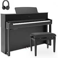 G4M HDP-1 Upright Digital Piano Black with Accessory Pack