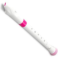 Nuvo Descant Recorder German Fingering White and Pink