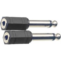 Stagg 2 x Female Stereo Jack / Male Mono Phone Adaptor