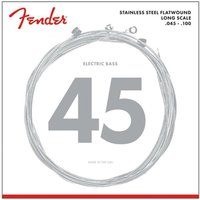Fender 9050L Stainless Steel Flatwound Bassgitarrensaiten 45-100