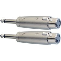 Stagg 2 x Male Mono Phone / Assymetrical Female XLR Adaptor