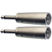 Stagg 2x Male Mono phone / Assymetrical Male XLR Adaptor