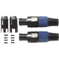 Stagg 2x 4 Pin Male Speakon Plug