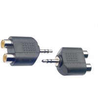 Stagg 2 x Double Female RCA/Male Stereo Mini Phone Adaptor