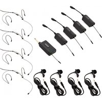 SubZero VOXLINK-Compact Quad Lav/Headset Wireless Microphone System