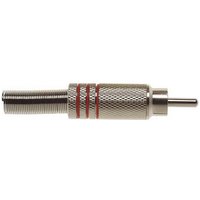 Stagg Male RCA Plug Nickel/Red