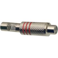 Stagg Female RCA Plug Nickel/Red