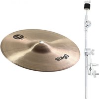 Stagg 8" SH Medium Splash Cymbal & Gear4music Grabber Arm
