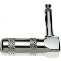 Stagg 1/4" Nickel Plated L-Shape Male Phone Plug