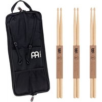 Meinl Compact Stick Bag & 5A Wood Tip Drumsticks