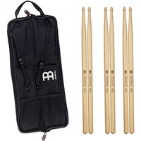 Meinl Compact Stick Bag & 5B Wood Tip Drumsticks