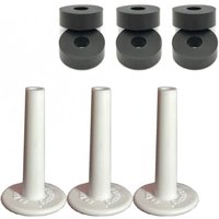 No Nuts Cymbal Sleeves 3pk w/CymRings White No Nuts Cymbal Sleeves 3pk w/CymRings White