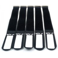 Gafer PL Tie Straps 25x400mm (5 Pack) Black