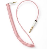 MyVolts Candycords 3.5mm to 6.5mm Coil Cable 65cm Marshmallow