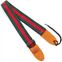 Hartwood Cotton Guitar Strap Red & Green Stripe