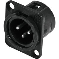 Neutrik NC3MDL-1-BAG 3-Pin XLR Mounting Plug Black