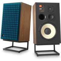 JBL L100 Mk2 Classic 3-Way Speakers with JS-120 Stands (Pair) Blue