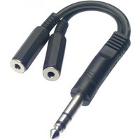 Stagg Stereo Male Phone Plug/2 x Mono Female Mini Jack Adaptor Cable