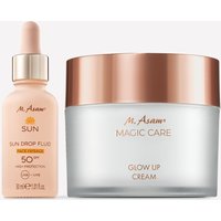 Glow Up Crème Visage Booster d'Éclat & Sérum Solaire Visage SPF 50