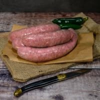 Gazegill Organics Organic Pork and Cracked Black Pepper Sausage listed by Real Food Hub