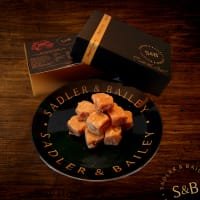 Sadler & Bailey Deluxe Duo Gift Box - Salted Caramel and Stem Ginger Fudge listed by Real Food Hub