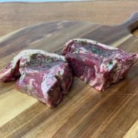 The Buffalo Farm Double Loin Marinated Lamb Chops x 2 listed by Real Food Hub