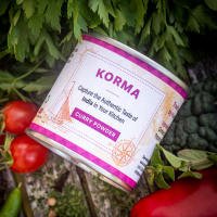 Seasoned Pioneers Korma Spice Mix Tin listed by Real Food Hub