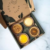 Positive Bakes Luxury Tart Selection Box - Pack of 4 listed by Real Food Hub