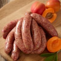 Willo Game Wild Boar and Apricot Sausage - Gluten Free listed by Real Food Hub