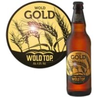 The Wold Top Brewery Wold Gold 12x500ml (Golden Wheat Style Beer) listed by Real Food Hub