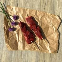 Gazegill Organics Organic Beef Steak Kebabs listed by Real Food Hub